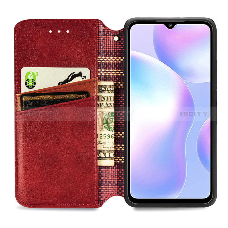 Custodia Portafoglio In Pelle Cover con Supporto S09D per Xiaomi Redmi 9A