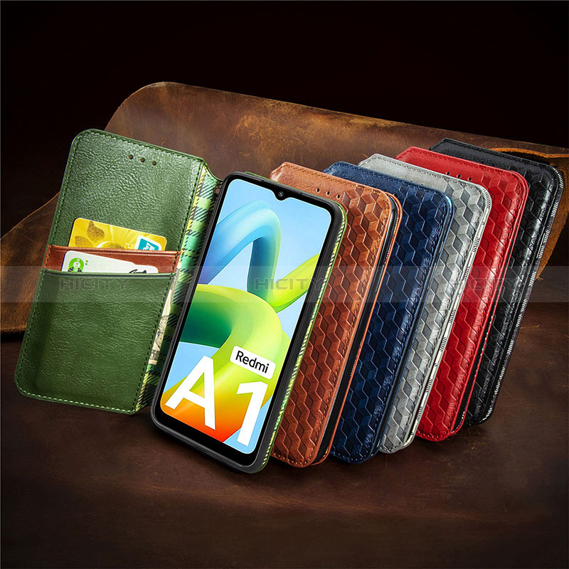 Custodia Portafoglio In Pelle Cover con Supporto S09D per Xiaomi Redmi A1