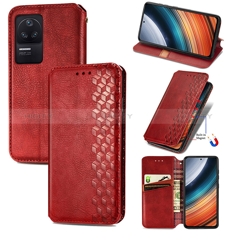 Custodia Portafoglio In Pelle Cover con Supporto S09D per Xiaomi Redmi K40S 5G