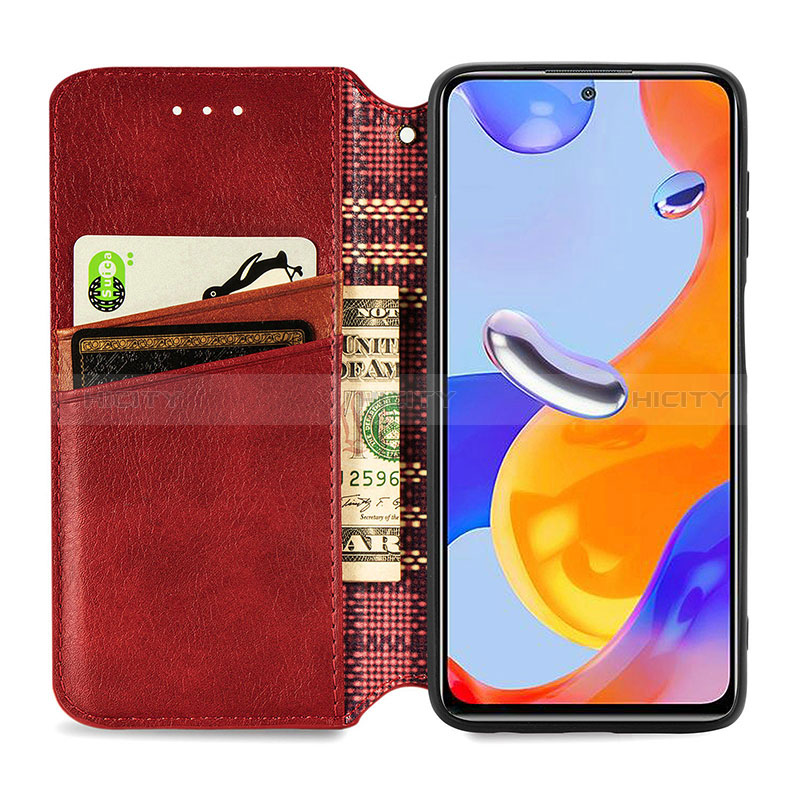 Custodia Portafoglio In Pelle Cover con Supporto S09D per Xiaomi Redmi Note 11 Pro 4G