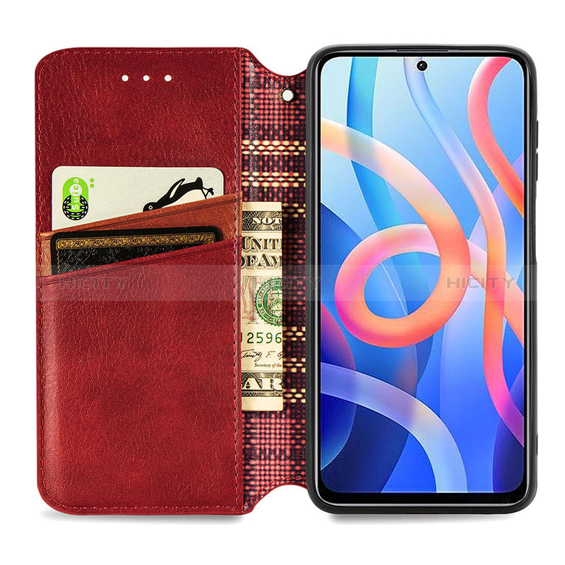 Custodia Portafoglio In Pelle Cover con Supporto S09D per Xiaomi Redmi Note 11S 5G