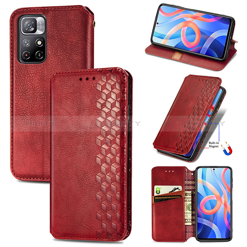 Custodia Portafoglio In Pelle Cover con Supporto S09D per Xiaomi Redmi Note 11S 5G