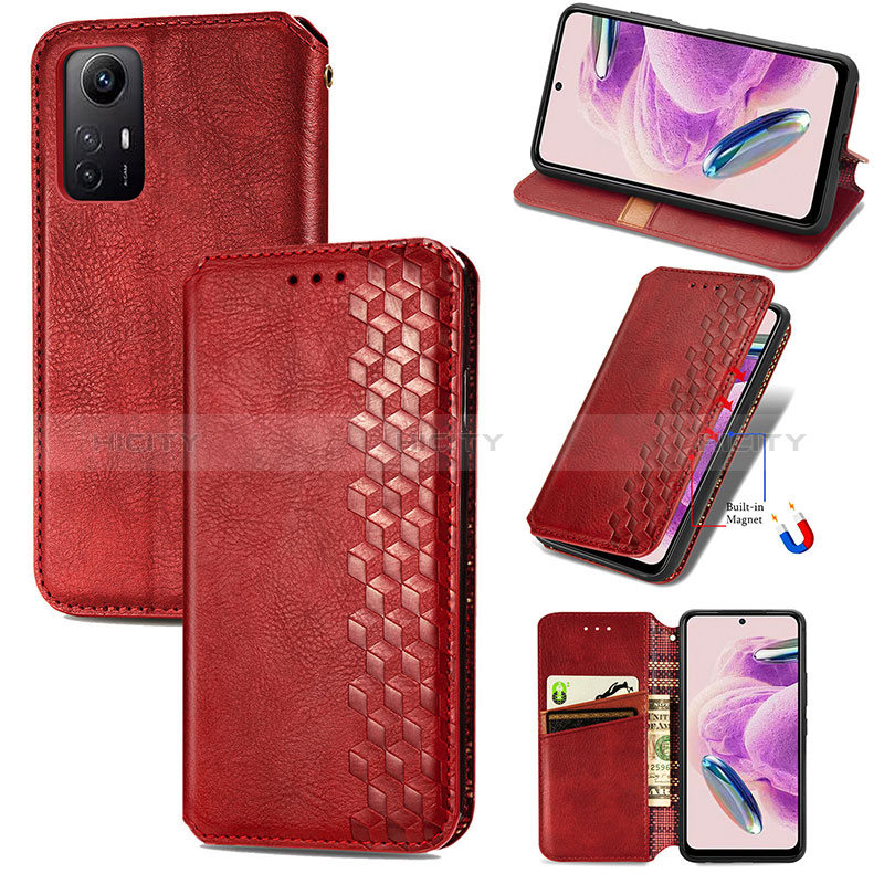 Custodia Portafoglio In Pelle Cover con Supporto S09D per Xiaomi Redmi Note 12S