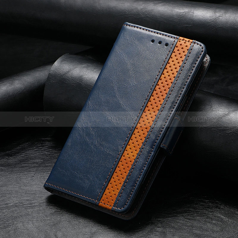 Custodia Portafoglio In Pelle Cover con Supporto S10D per Asus Zenfone 9 Blu