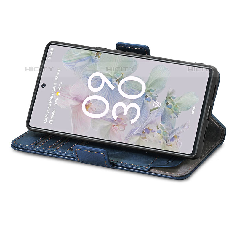 Custodia Portafoglio In Pelle Cover con Supporto S10D per Google Pixel 6a 5G