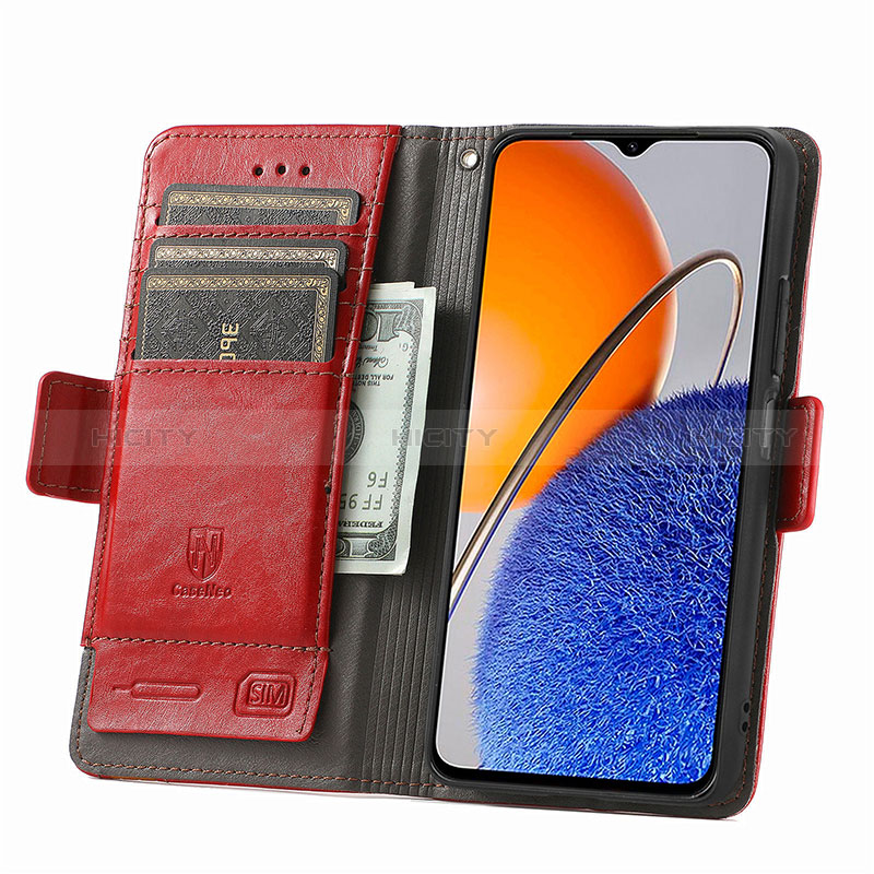 Custodia Portafoglio In Pelle Cover con Supporto S10D per Huawei Enjoy 50z