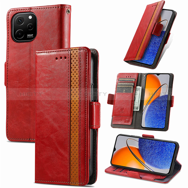 Custodia Portafoglio In Pelle Cover con Supporto S10D per Huawei Nova Y61