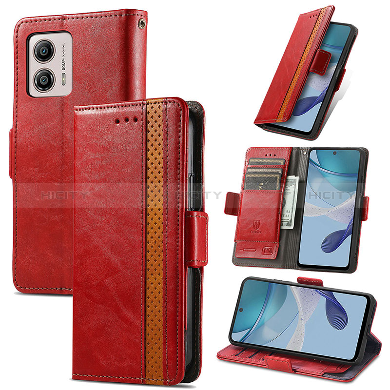 Custodia Portafoglio In Pelle Cover con Supporto S10D per Motorola Moto G53y 5G