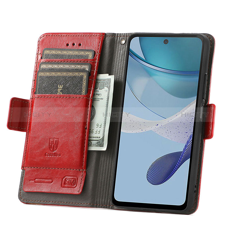 Custodia Portafoglio In Pelle Cover con Supporto S10D per Motorola Moto G53y 5G