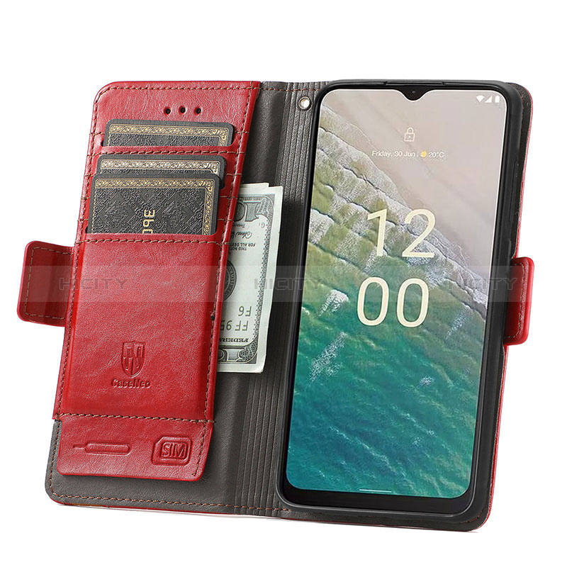 Custodia Portafoglio In Pelle Cover con Supporto S10D per Nokia C32