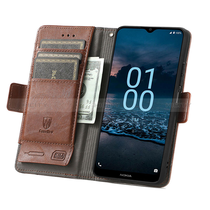 Custodia Portafoglio In Pelle Cover con Supporto S10D per Nokia G100