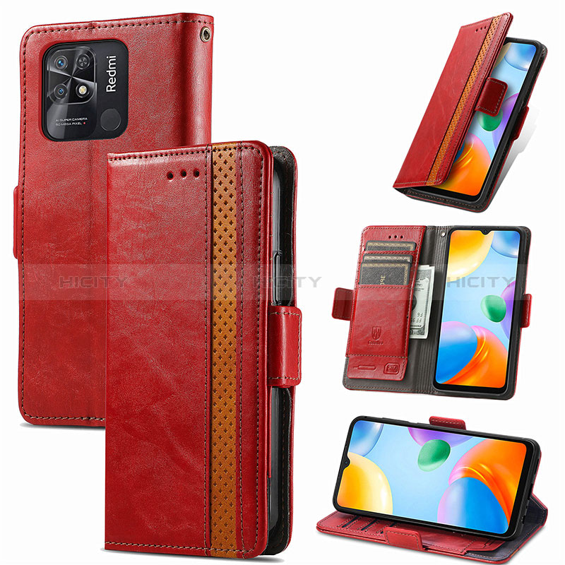 Custodia Portafoglio In Pelle Cover con Supporto S10D per Xiaomi Redmi 10C 4G