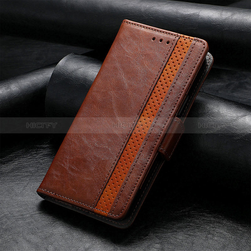 Custodia Portafoglio In Pelle Cover con Supporto S10D per Xiaomi Redmi K40S 5G Marrone