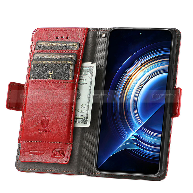 Custodia Portafoglio In Pelle Cover con Supporto S10D per Xiaomi Redmi K50 5G