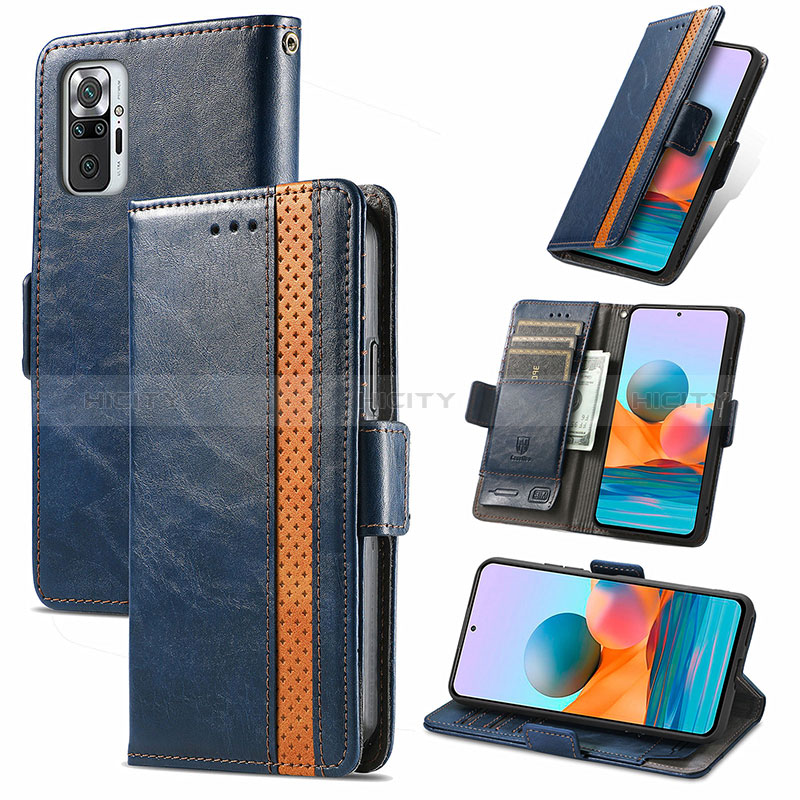 Custodia Portafoglio In Pelle Cover con Supporto S10D per Xiaomi Redmi Note 10 Pro Max