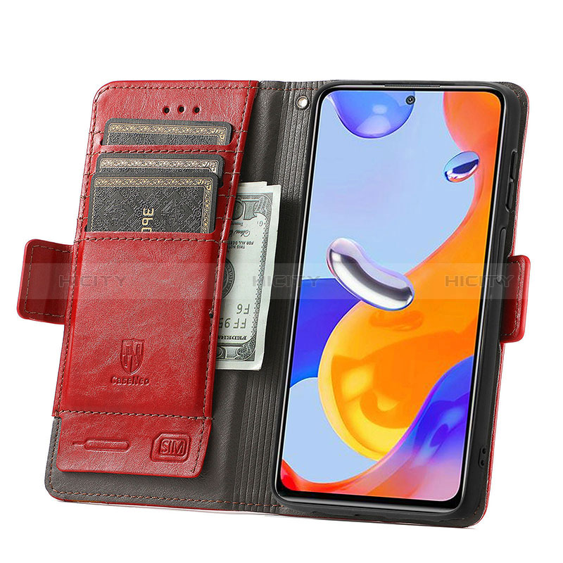 Custodia Portafoglio In Pelle Cover con Supporto S10D per Xiaomi Redmi Note 11 Pro 4G