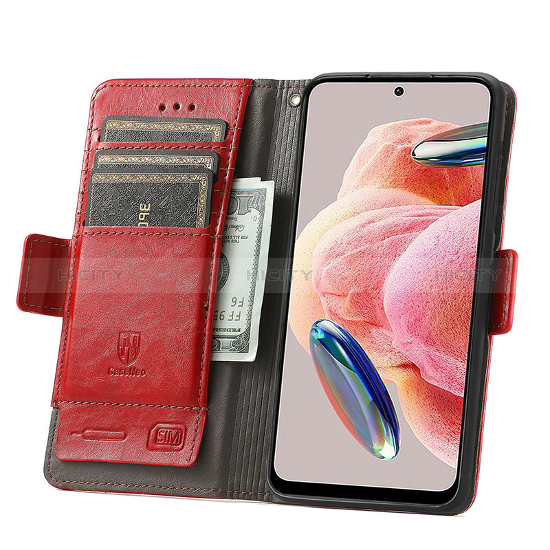 Custodia Portafoglio In Pelle Cover con Supporto S10D per Xiaomi Redmi Note 12 4G