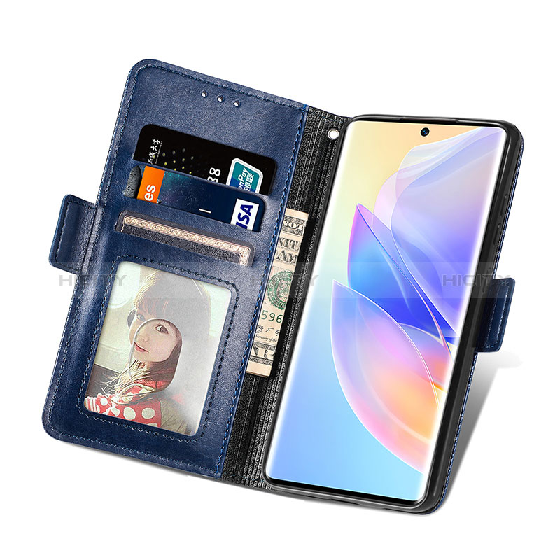 Custodia Portafoglio In Pelle Cover con Supporto S11D per Huawei Honor 60 SE 5G