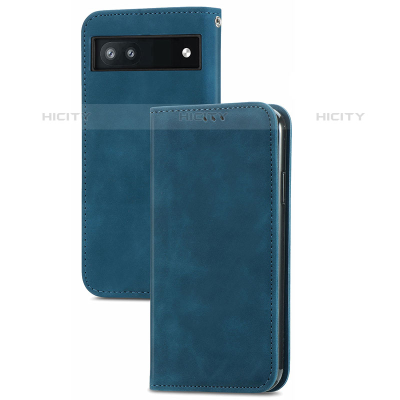 Custodia Portafoglio In Pelle Cover con Supporto S12D per Google Pixel 6a 5G