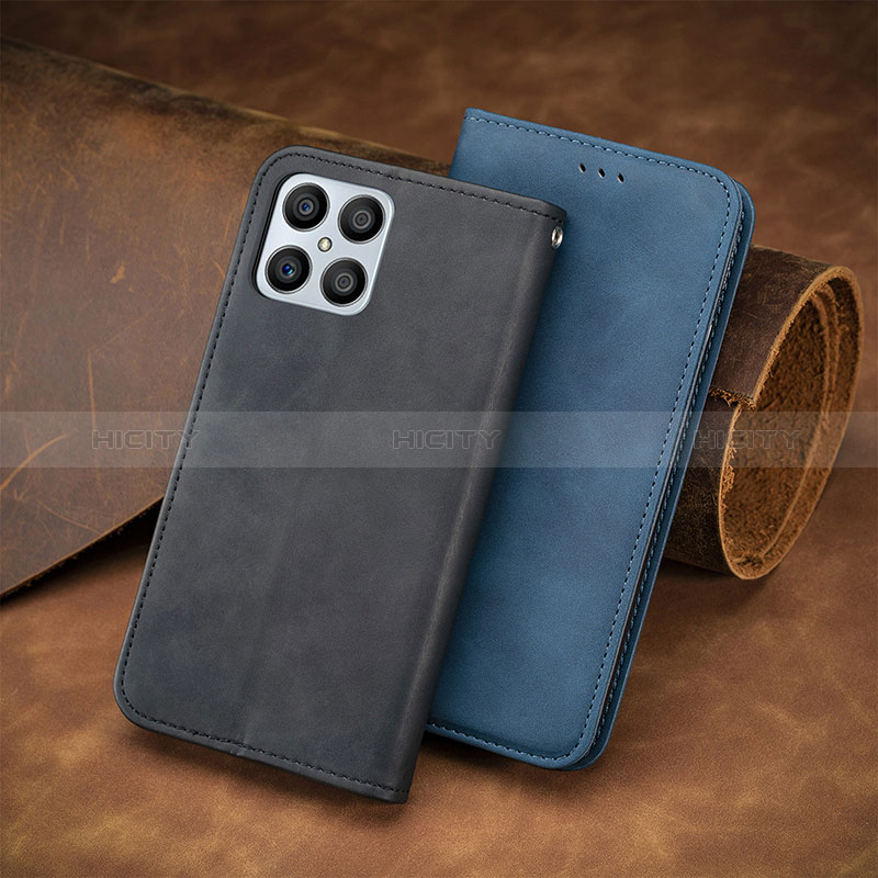 Custodia Portafoglio In Pelle Cover con Supporto S12D per Huawei Honor X8 4G