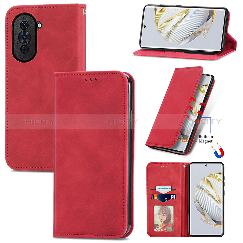 Custodia Portafoglio In Pelle Cover con Supporto S12D per Huawei Nova 10