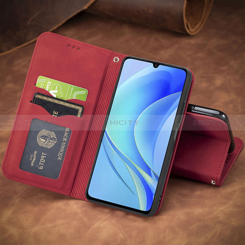 Custodia Portafoglio In Pelle Cover con Supporto S12D per Huawei Nova Y70