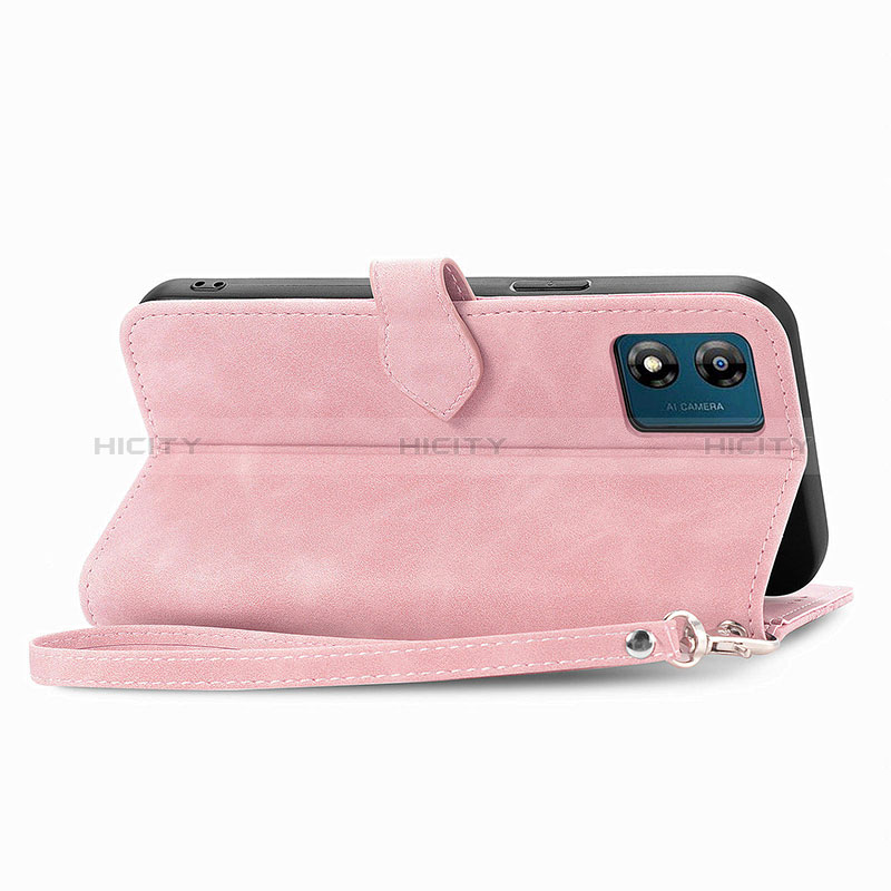 Custodia Portafoglio In Pelle Cover con Supporto S14D per Motorola Moto E13