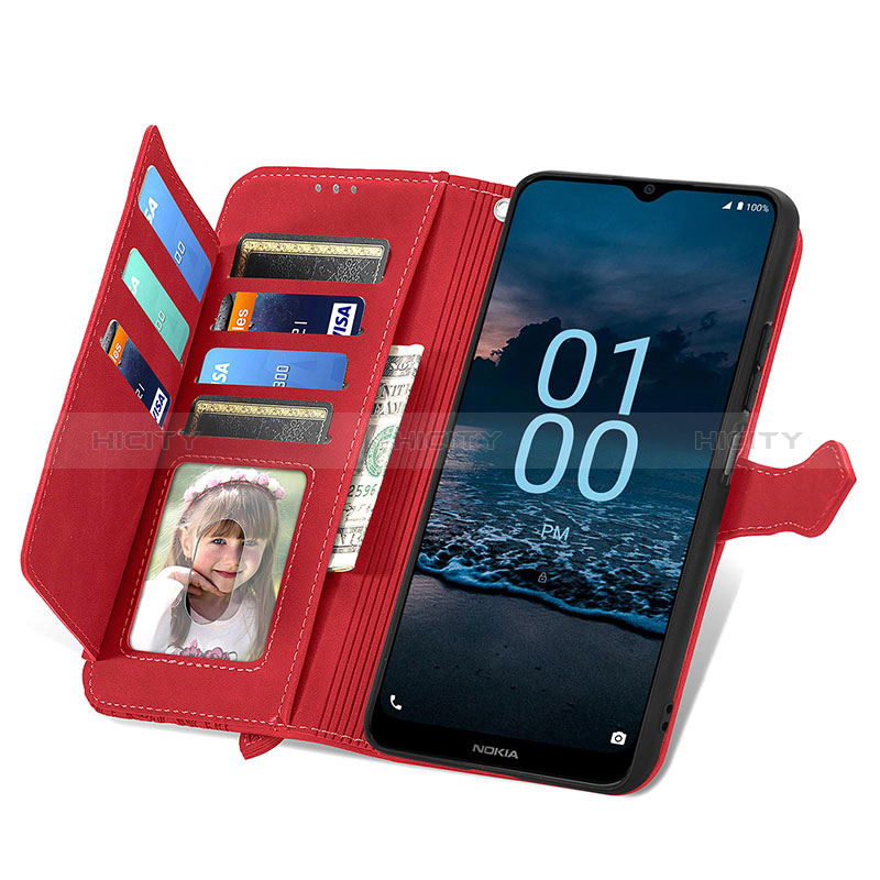 Custodia Portafoglio In Pelle Cover con Supporto S14D per Nokia G100