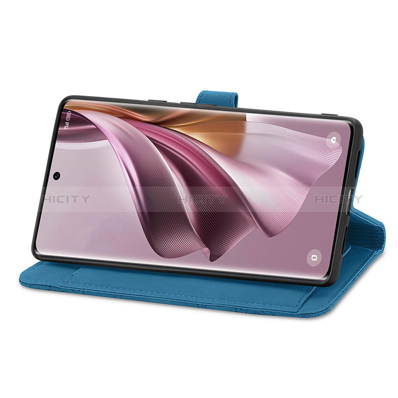 Custodia Portafoglio In Pelle Cover con Supporto S14D per Oppo Reno10 Pro 5G