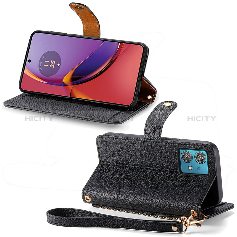 Custodia Portafoglio In Pelle Cover con Supporto S15D per Motorola Moto G84 5G