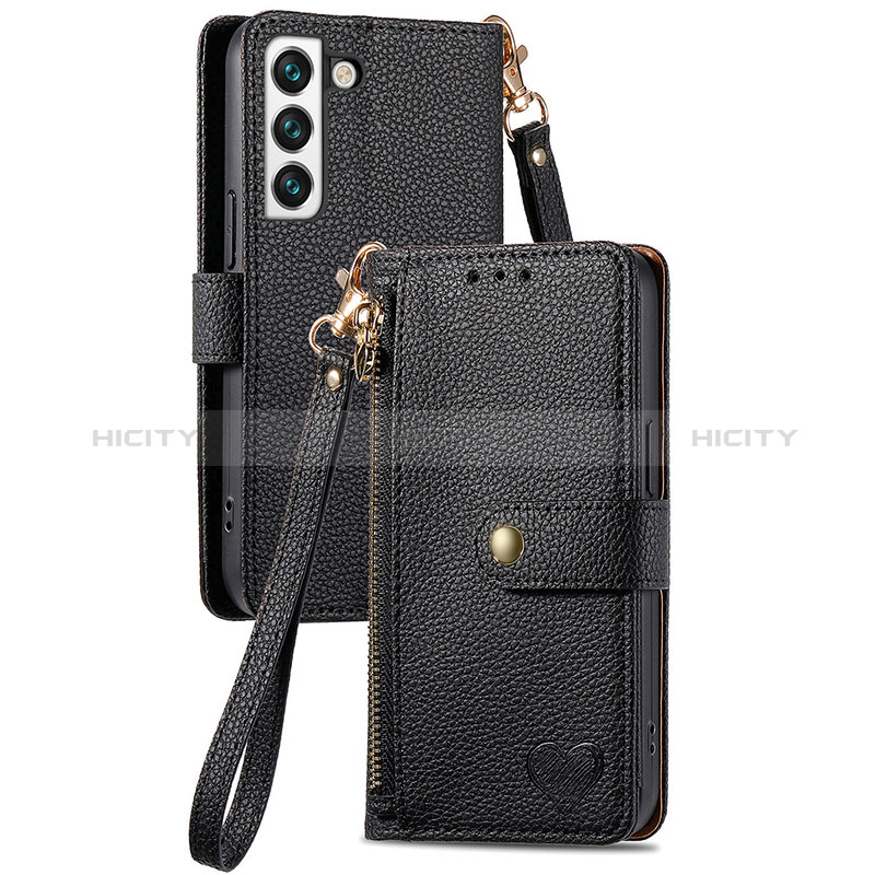 Custodia Portafoglio In Pelle Cover con Supporto S16D per Samsung Galaxy S24 Plus 5G Nero