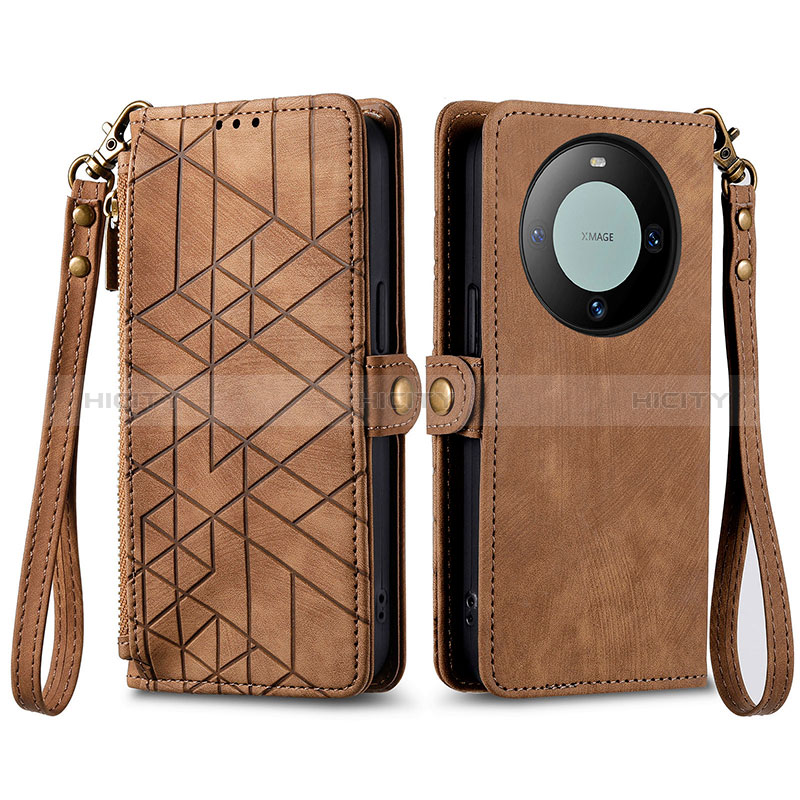 Custodia Portafoglio In Pelle Cover con Supporto S17D per Huawei Mate 60