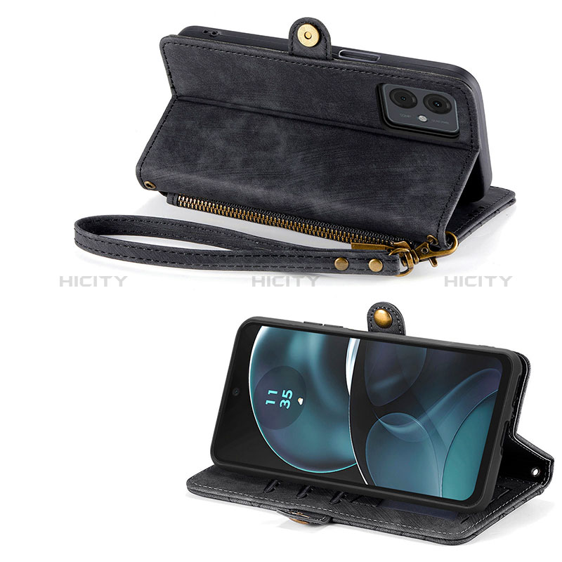 Custodia Portafoglio In Pelle Cover con Supporto S17D per Motorola Moto G14