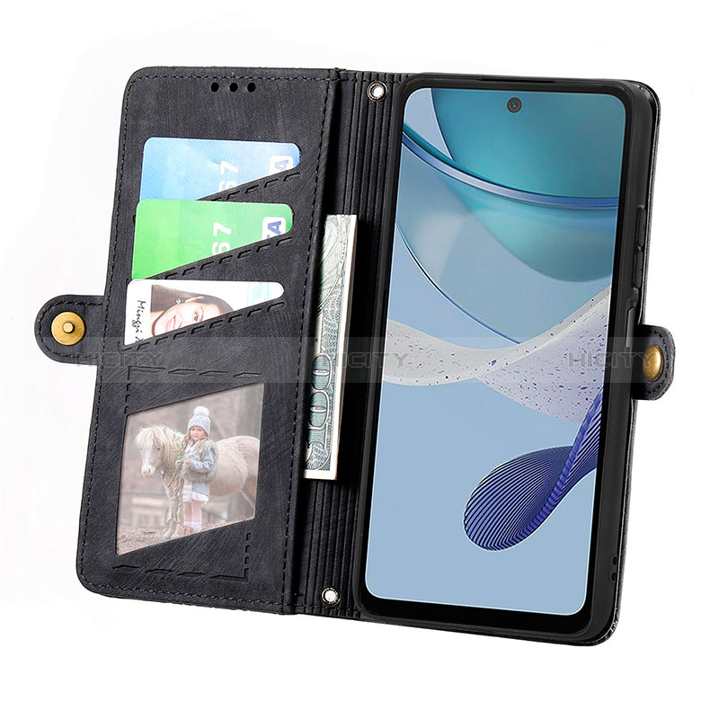 Custodia Portafoglio In Pelle Cover con Supporto S17D per Motorola Moto G53 5G