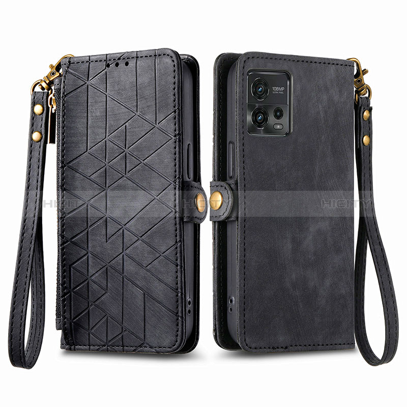 Custodia Portafoglio In Pelle Cover con Supporto S17D per Motorola Moto G72