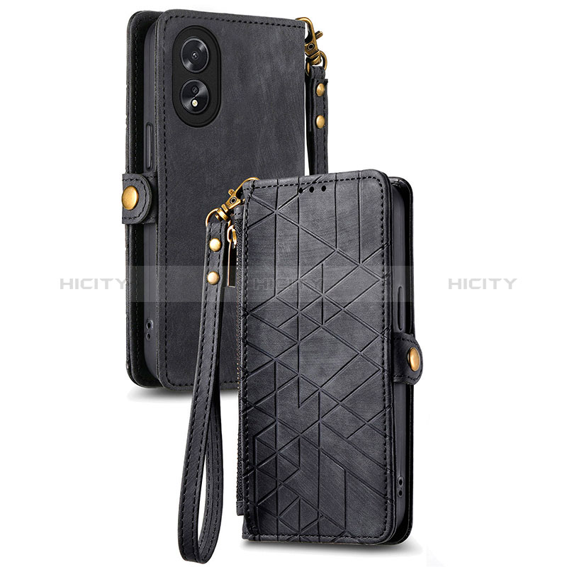 Custodia Portafoglio In Pelle Cover con Supporto S17D per Oppo A18