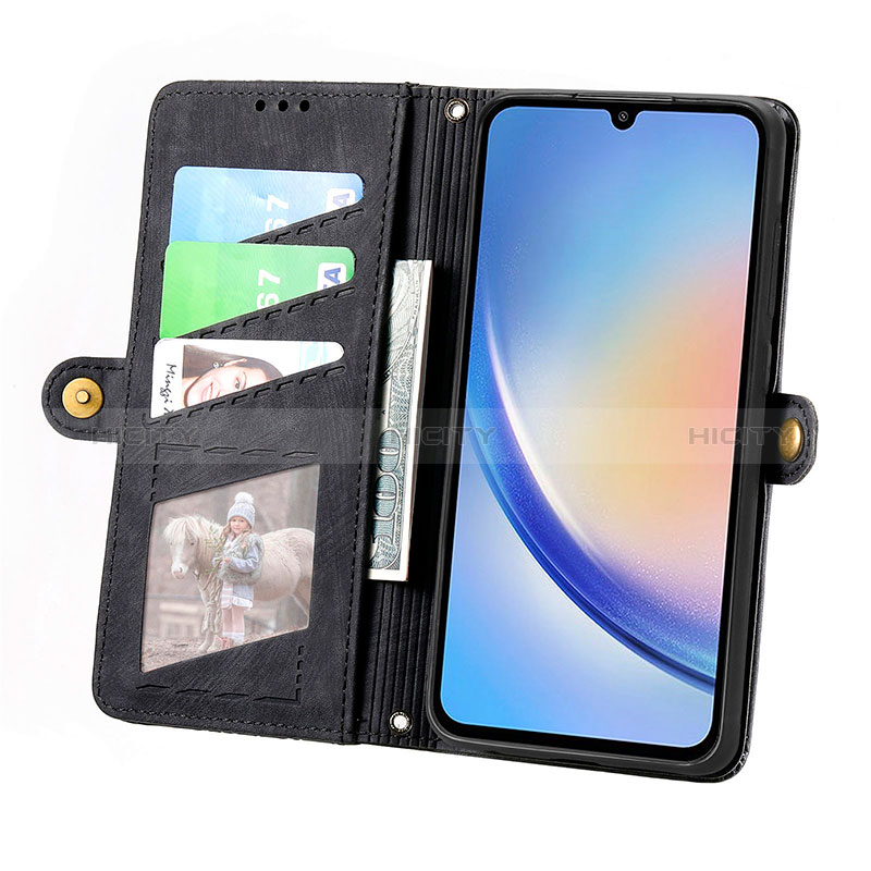 Custodia Portafoglio In Pelle Cover con Supporto S17D per Samsung Galaxy A34 5G