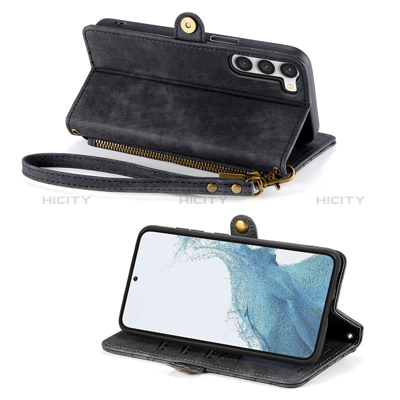 Custodia Portafoglio In Pelle Cover con Supporto S17D per Samsung Galaxy S22 5G