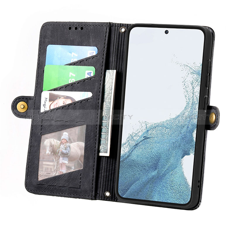 Custodia Portafoglio In Pelle Cover con Supporto S17D per Samsung Galaxy S22 Plus 5G