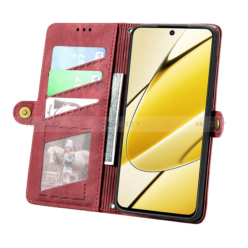 Custodia Portafoglio In Pelle Cover con Supporto S18D per Realme V50s 5G