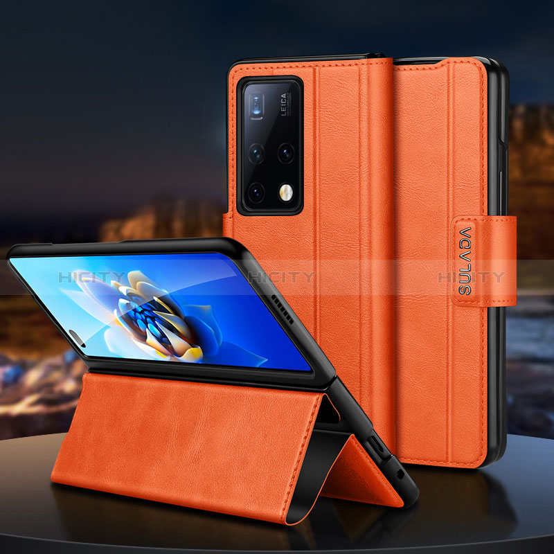 Custodia Portafoglio In Pelle Cover con Supporto SD1 per Huawei Mate X2