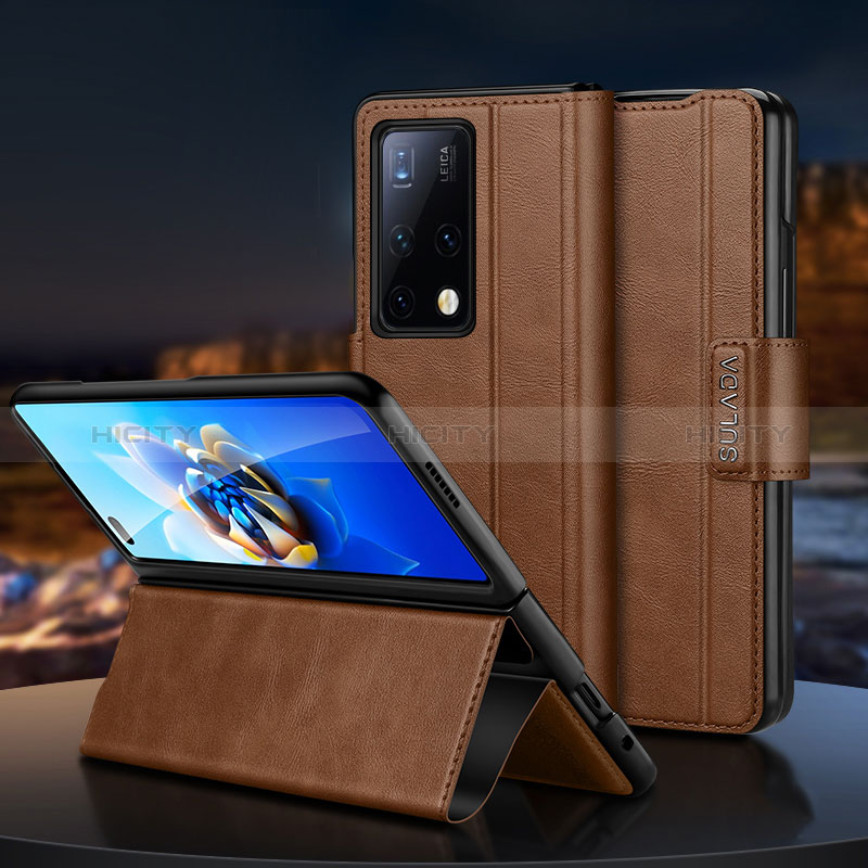 Custodia Portafoglio In Pelle Cover con Supporto SD1 per Huawei Mate X2