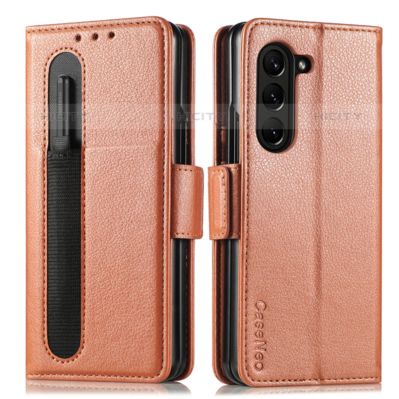 Custodia Portafoglio In Pelle Cover con Supporto SD1 per Samsung Galaxy Z Fold5 5G