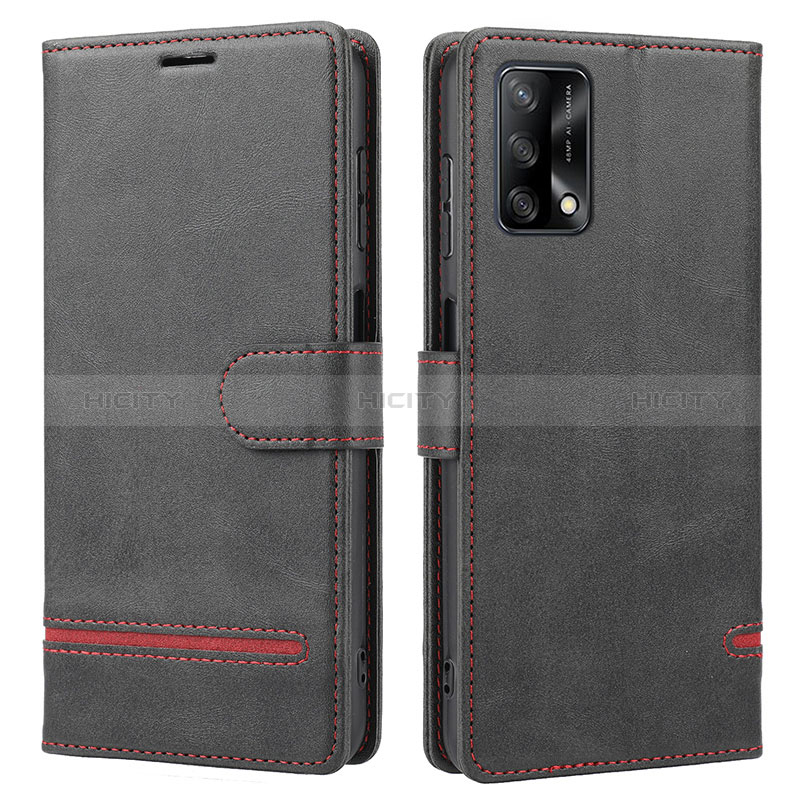 Custodia Portafoglio In Pelle Cover con Supporto SY1 per Oppo A95 4G Nero