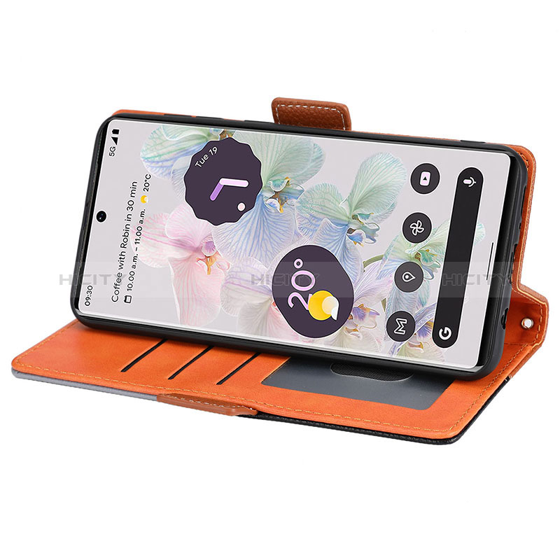 Custodia Portafoglio In Pelle Cover con Supporto SY2 per Google Pixel 6 Pro 5G