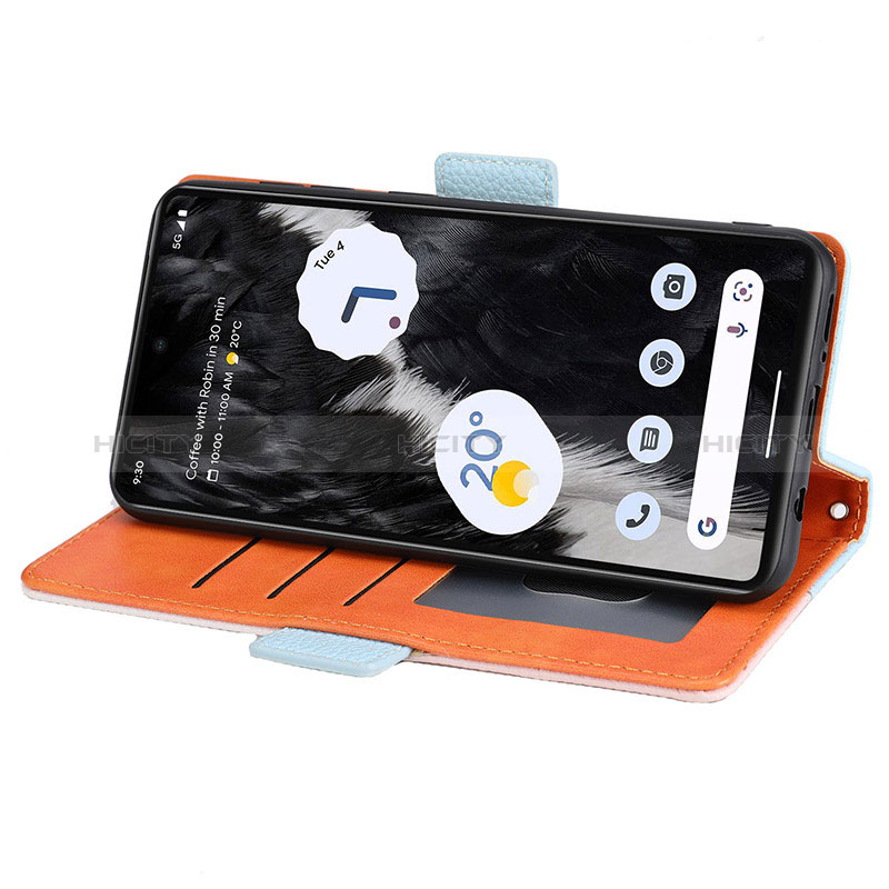 Custodia Portafoglio In Pelle Cover con Supporto SY2 per Google Pixel 7 5G