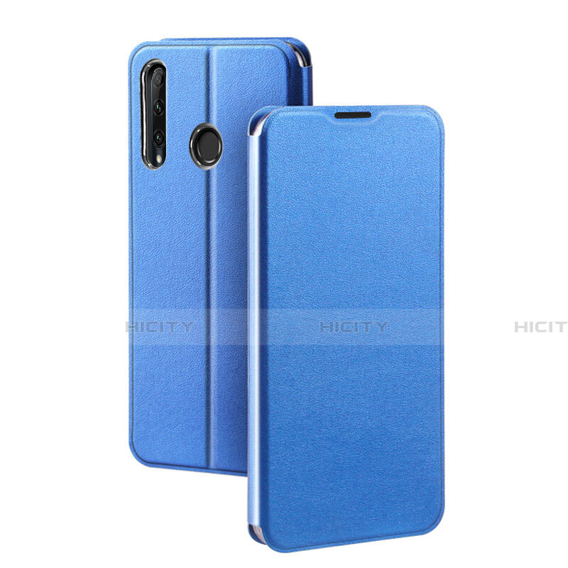 Custodia Portafoglio In Pelle Cover con Supporto T01 per Huawei Honor 20E Blu