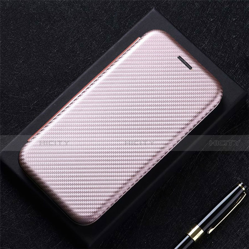 Custodia Portafoglio In Pelle Cover con Supporto T01 per Huawei Mate 40 Pro+ Plus Oro Rosa