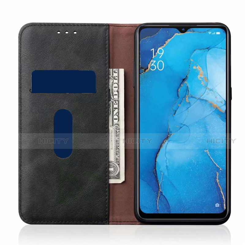 Custodia Portafoglio In Pelle Cover con Supporto T01 per Oppo F15