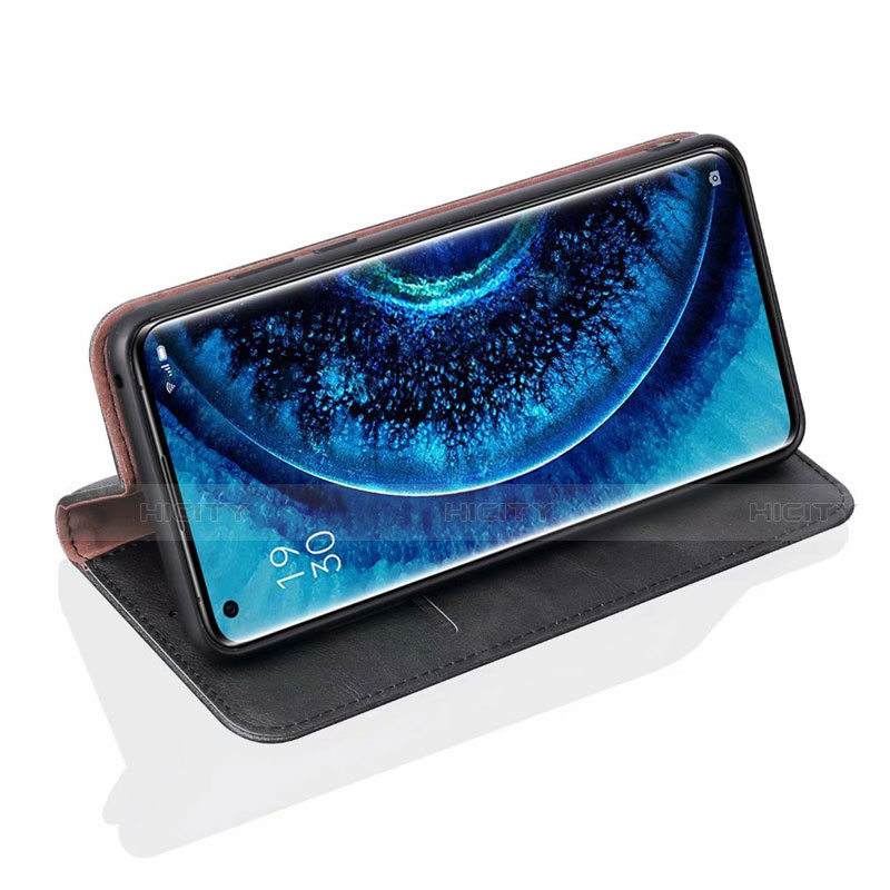 Custodia Portafoglio In Pelle Cover con Supporto T01 per Oppo Find X2